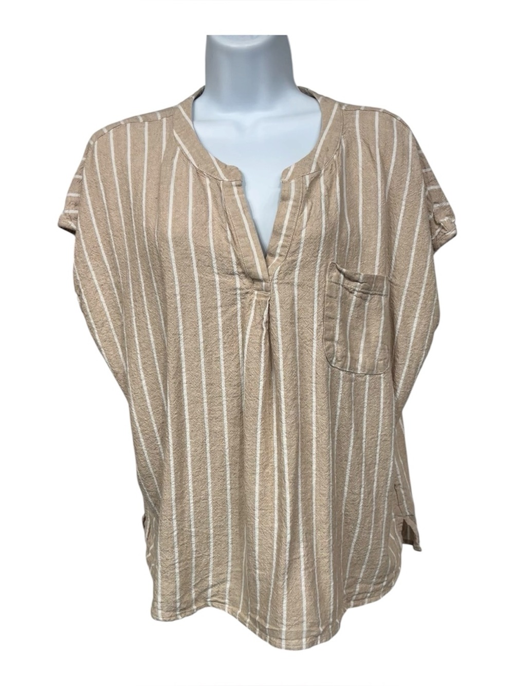 Coastal Comfort linen-blend top size XXL